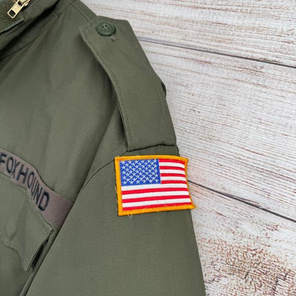 Rothco Metal Gear Field Jacket M-65 Mens Large Green Solid Snake Foxhound SFG - Picture 4 of 11